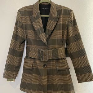 Zara check blazer